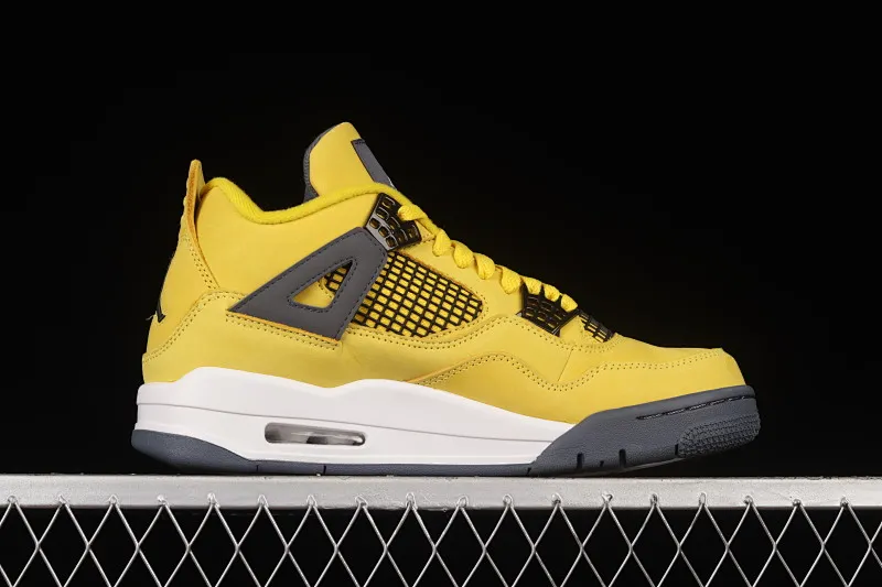 All categories Air Jordan Jordan series basketball shoes Air Jordan 4 foreign trade version Air Jordan 4 Retro "Lightning" AJ4 Joe 4 replica white and yellow electric mother CT8527-700
